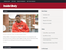 Tablet Screenshot of inside.uindy.edu